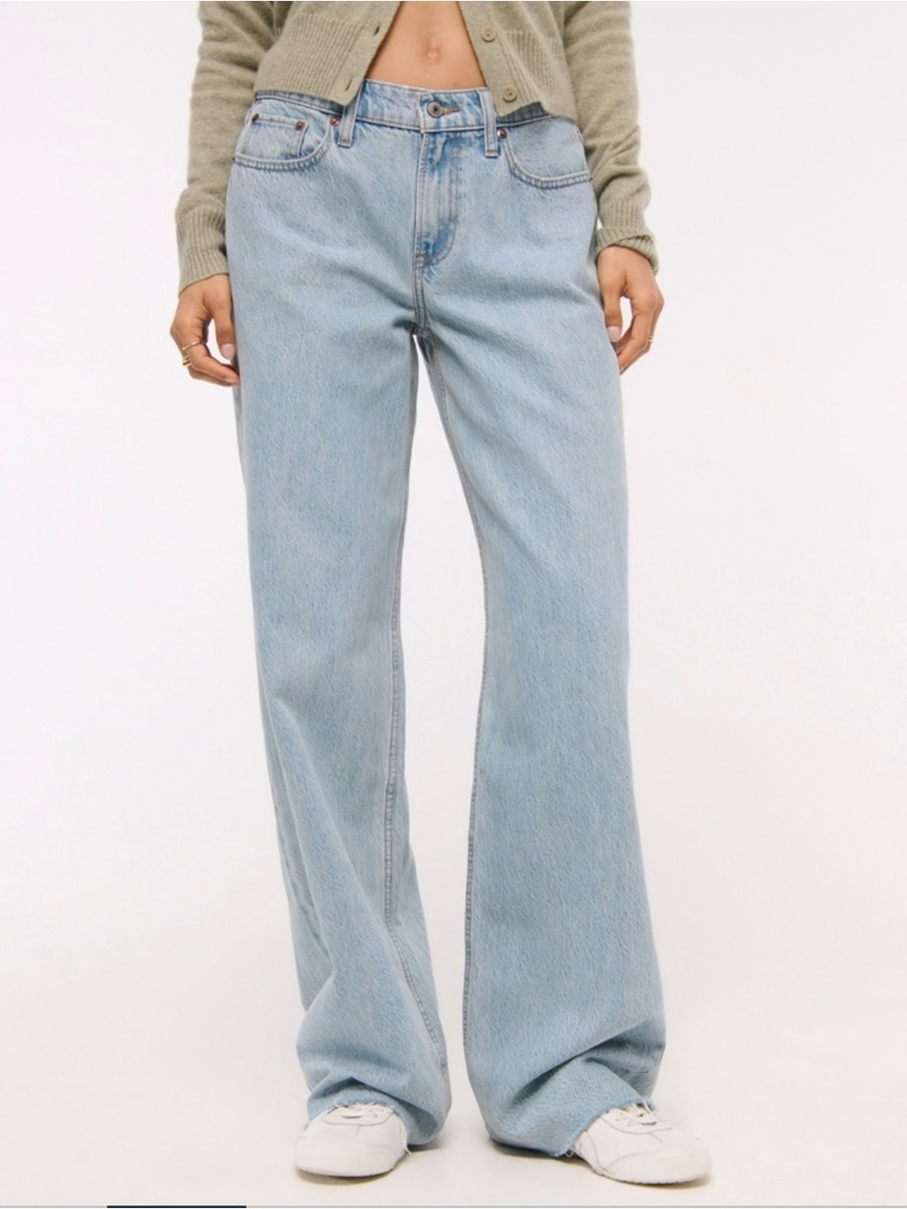 Abercrombie & fitch baggy low rise jean